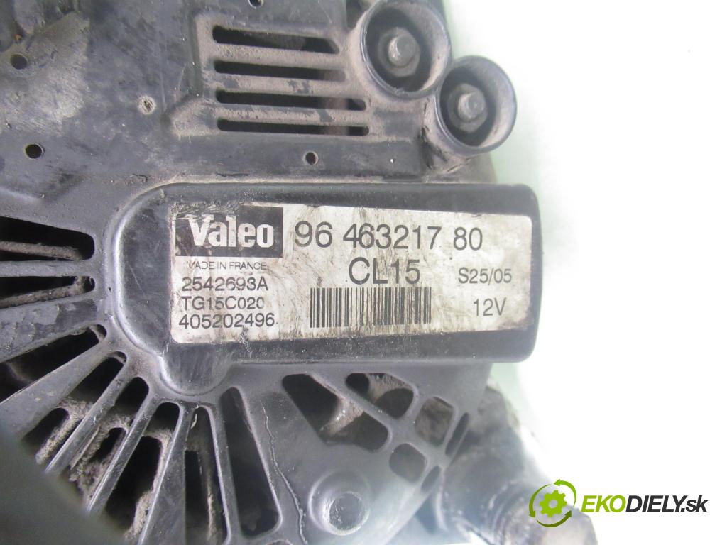 CITROEN BERLINGO FIRST Skrzynia (M_) FURGON 2005 66,00 2.0 HDI 90 - RHY (DW10TD) 1997,00 Alternátor 9646321780 (Alternátor)