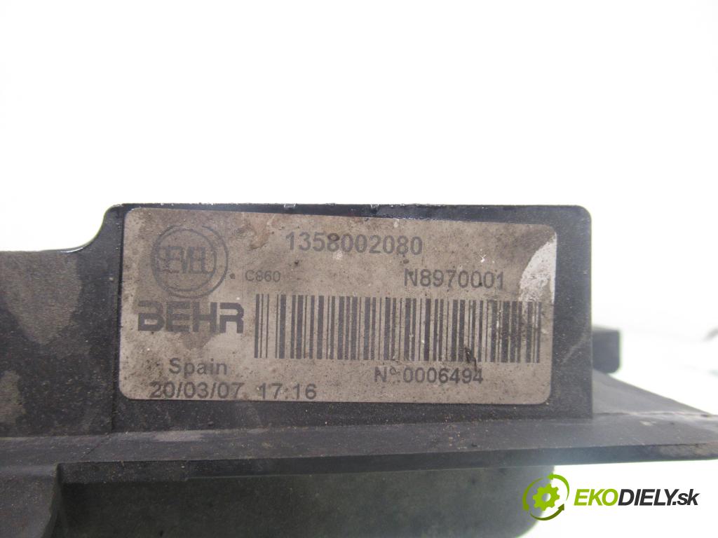 FIAT DUCATO Furgon (250_, 290_) FURGON 2007 74,00 100 Multijet 2.2 D - 4HV 2198,00 ventilátor chladič vody 1358002080 ; N8970001
