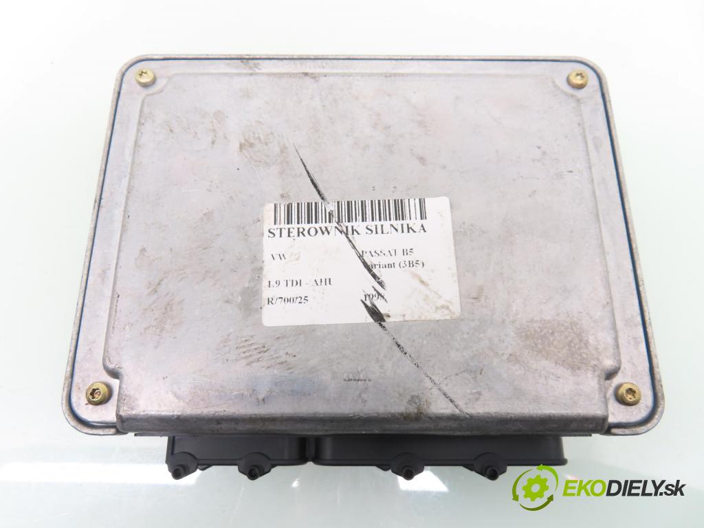 VW PASSAT B5 Variant (3B5) KOMBI 1998 66,00 1.9 TDI 90 - AHU 1896,00 řídící jednotka motora 038906018N ; 0281001727