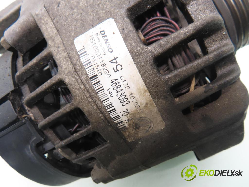 FIAT PUNTO (188_) HB 2003 44,00 1.2 60 - 188 A4.000 1242,00 Alternátor 46843093 ; MS1022118220 (Alternátor)