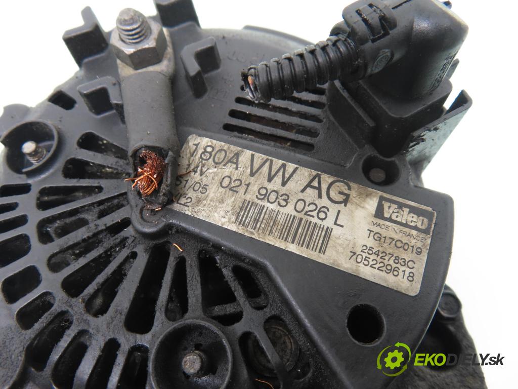 VW PASSAT B6 Variant (3C5) KOMBI 2005 103,00 2.0 TDI 16V - BKP 1968,00 Alternátor 021903026L (Alternátor)
