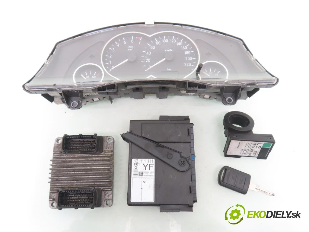 OPEL MERIVA A nadwozie wielkoprzestrzenne (MPV) (X03) MINIVAN 2006 77,00 1.6 16V 105 - Z 16 XEP 1598,00 spínačka / imobilizéra IMMO / řídící jednotka 12214830 ; 13163913DH ; 13111111