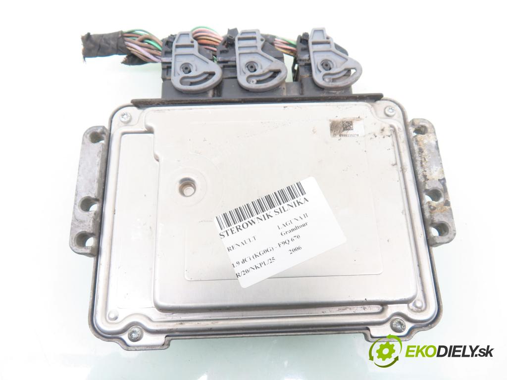 RENAULT LAGUNA II Grandtour (KG0/1_) KOMBI 2006 88,00 1.9 dCi (KG0G) - F9Q 670 1870,00 řídící jednotka motora 0281012770 ; 8200527713