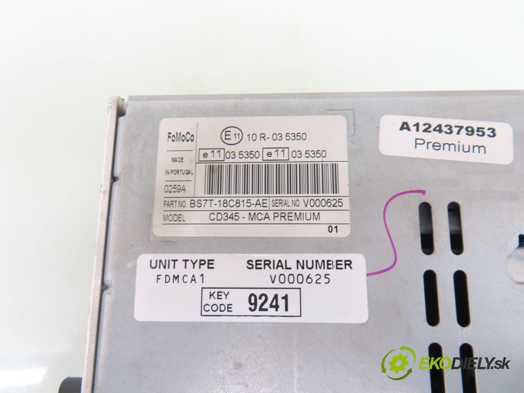 FORD MONDEO IV (BA7) LIFTBACK 2011 103,00 2.0 TDCi 140 - QXBA 1997,00 RADIO CD BS7T18C815AE