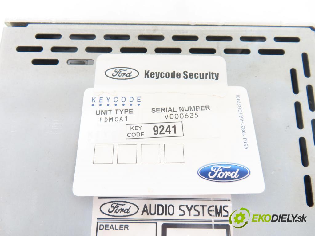 FORD MONDEO IV (BA7) LIFTBACK 2011 103,00 2.0 TDCi 140 - QXBA 1997,00 RADIO CD BS7T18C815AE