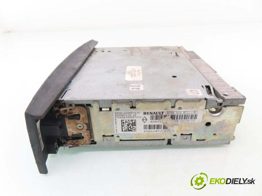 RENAULT LAGUNA II Grandtour (KG0/1_) KOMBI 2006 88,00 1.9 dCi (KG0G) - F9Q 670 1870,00 RADIO CD 8200514871 ; 8200514871B