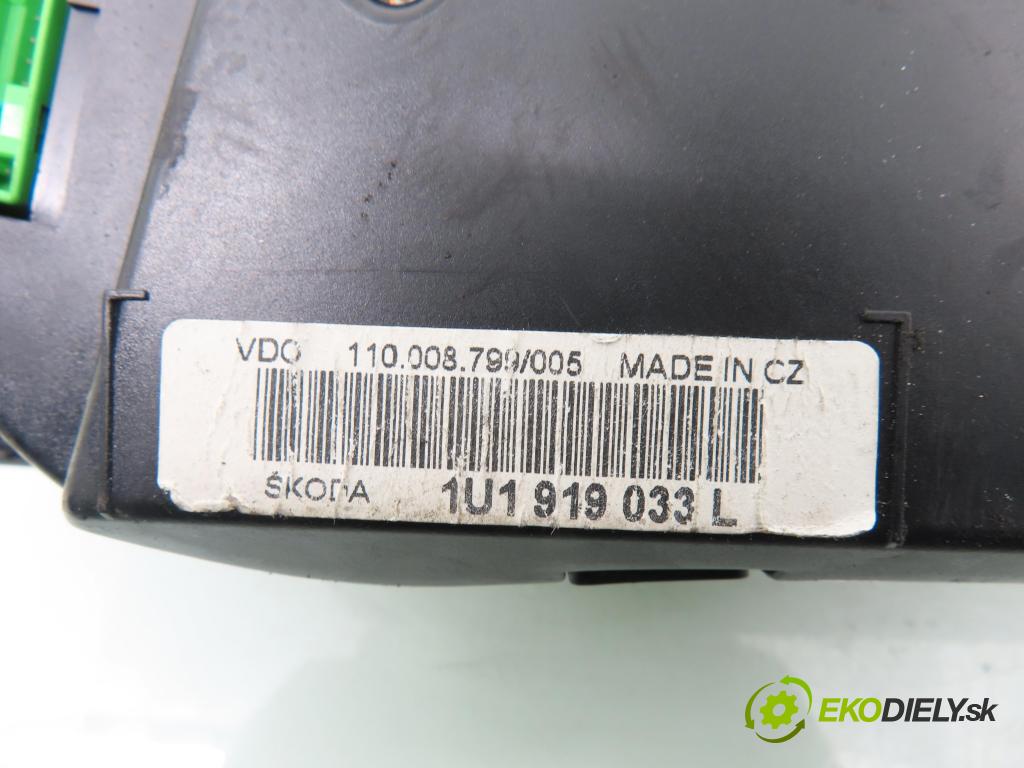 SKODA OCTAVIA I (1U2) SEDAN 1998 55,00 1.6 - AEE 1598,00 prístrojovka elektrický 1U1919033L