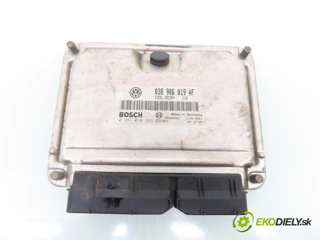 SKODA FABIA I Combi (6Y5) KOMBI 2001 74,00 1.9 TDI - ATD 1896,00 řídící jednotka motora 038906019AF ; 0281010289
