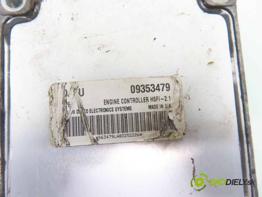 OPEL VECTRA B (J96) SEDAN 2001 74,00 1.6 16V 100 1598,00 řídící jednotka motora 09353479