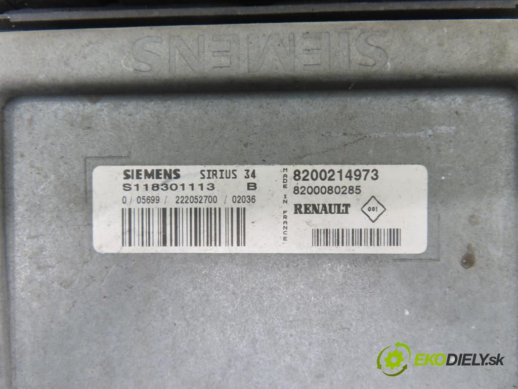 RENAULT CLIO II (BB_, CB_) HB 2002 72,00 1.4 16V (B/CB0P) - K4J 710 1390,00 Riadiaca jednotka Motor S118301113B ; 8200214973 ; 8200080285