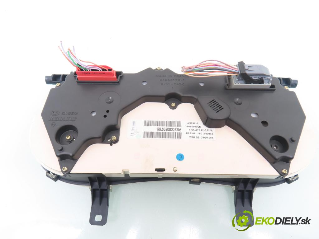 RENAULT CLIO II (BB_, CB_) HB 2002 72,00 1.4 16V (B/CB0P) - K4J 710 1390,00 Prístrojovka elektrický P8200059765