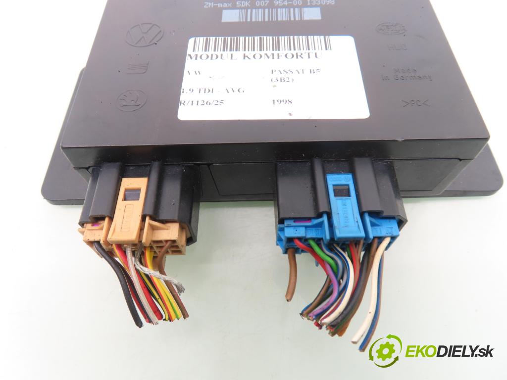 VW PASSAT B5 (3B2) SEDAN 1998 81,00 1.9 TDI - AVG 1896,00 MODUL komfortu 1J0959799J