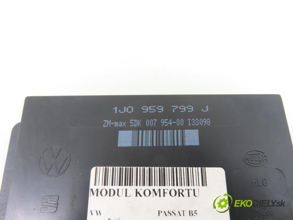 VW PASSAT B5 (3B2) SEDAN 1998 81,00 1.9 TDI - AVG 1896,00 MODUL komfortu 1J0959799J