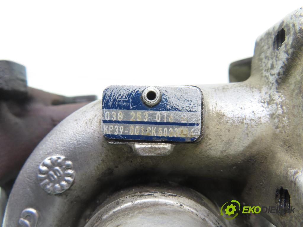 SKODA FABIA I Combi (6Y5) KOMBI 2001 74,00 1.9 TDI - ATD 1896,00 RYCHLONABÍJEČKA: 038253016B (Kompletní turbodmychadlo)