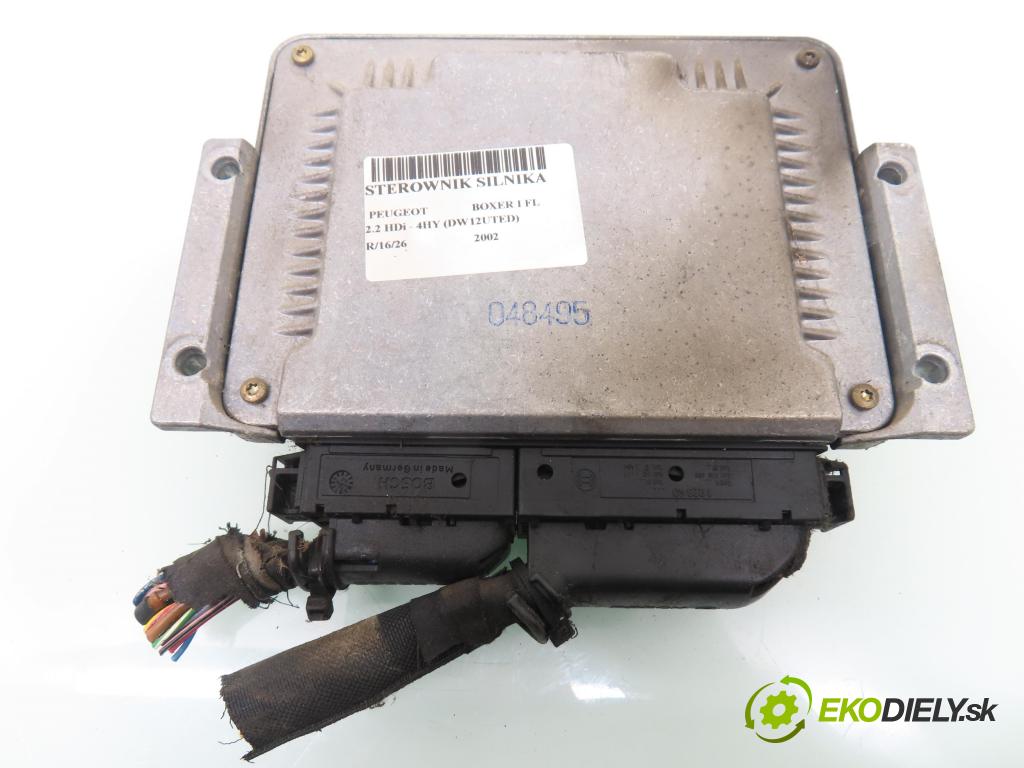 PEUGEOT BOXER Skrzynia (244) FURGON 2002 74,00 2.2 HDi - 4HY (DW12UTED) 2179,00 řídící jednotka motora 0281010484 ; 1329214080