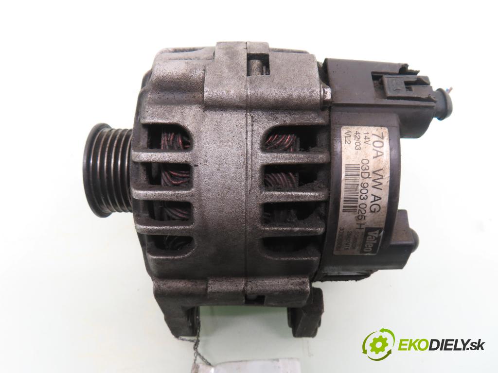 SKODA FABIA I (6Y2) HB 2003 40,00 1.2 6V 54 - AWY 1198,00 Alternátor 03D903025H (Alternátor)