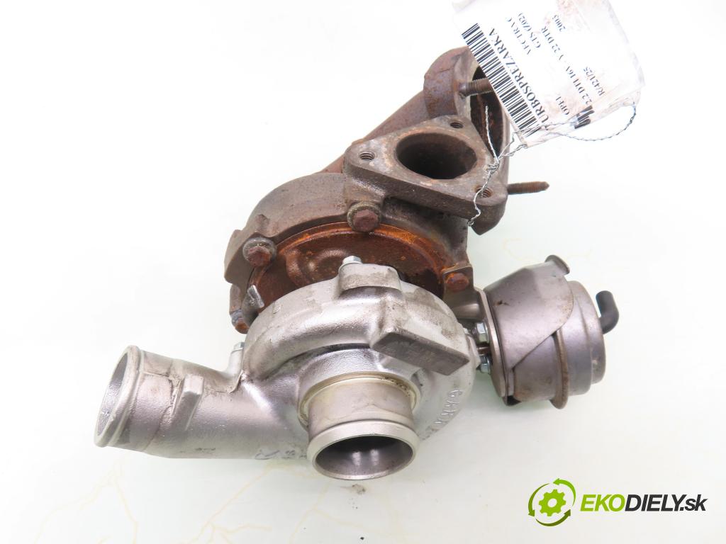 OPEL VECTRA C GTS (Z02) HB 2003 86,00 2.2 DTI 16V 117 - Y 22 DTR 2172,00 RYCHLONABÍJEČKA: 24445062 ; GT18V (Kompletní turbodmychadlo)