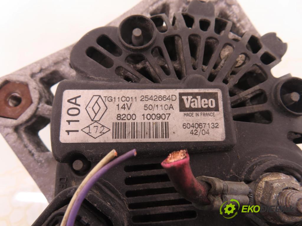 RENAULT SCENIC II (JM0/1_) MINIVAN 2003 83,00 1.6 (JM0C, JM0J, JM1B) - K4M 782 1598,00 Alternátor 8200100907 (Alternátor)