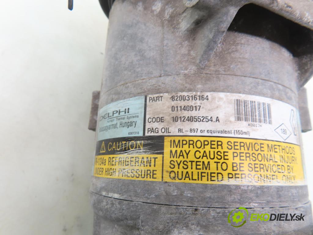 RENAULT SCENIC II (JM0/1_) MINIVAN 2003 83,00 1.6 (JM0C, JM0J, JM1B) - K4M 782 1598,00 KOMPRESOR: klimatizace 8200316164 ; 01140017 (Kompresor klimatizace)