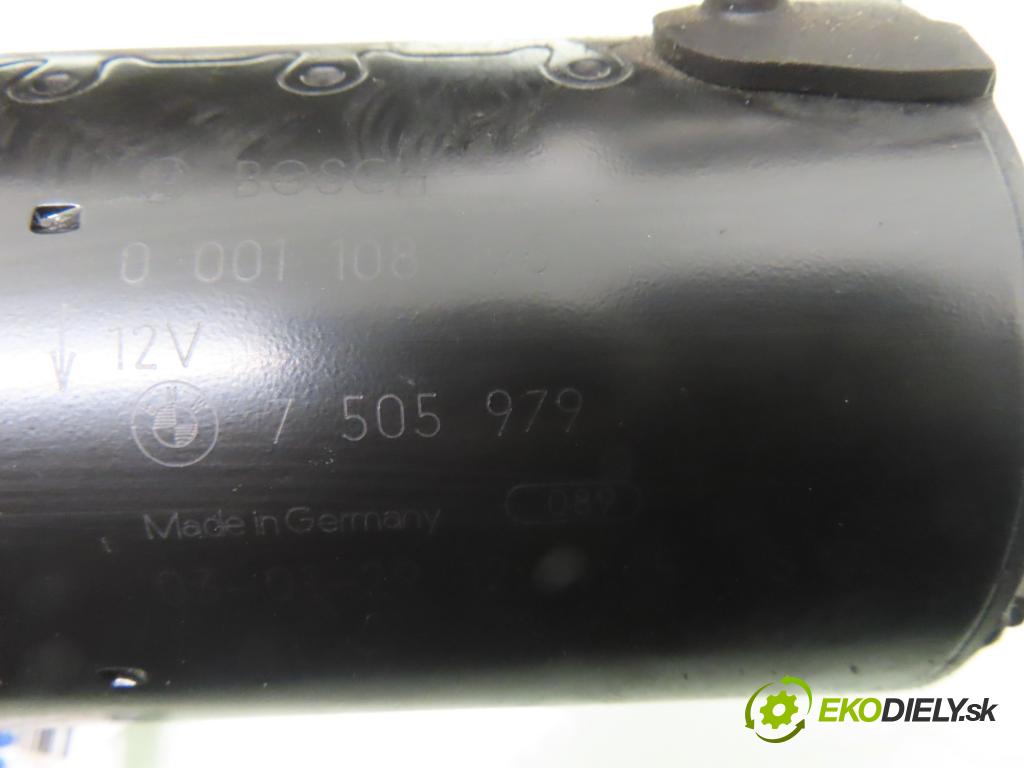 BMW 3 (E46) SEDAN 2003 85,00 316 i - N46 B18 A 1796,00 startér 0001108196 ; 7505979 (Startér)