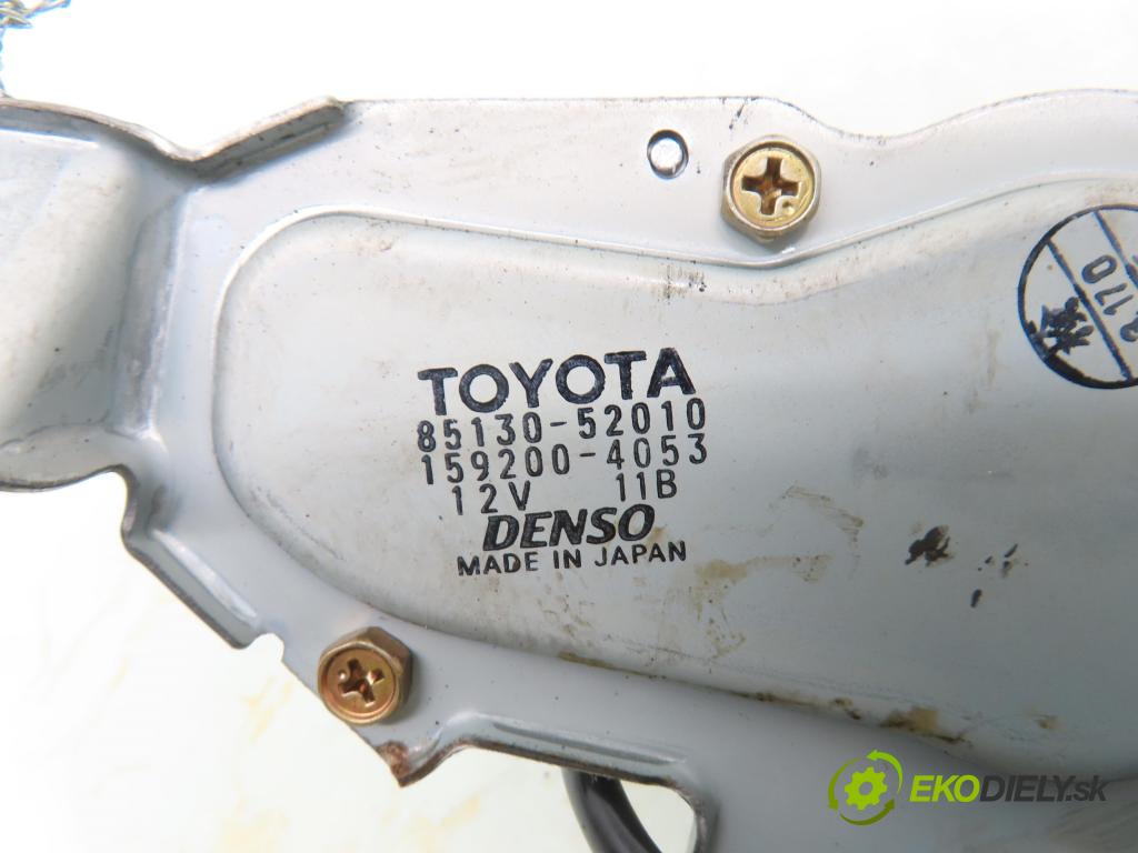 TOYOTA YARIS (_P1_) HB 2002 50,00 1.0 VVT- i 68 - 1SZ-FE 998,00 motorek stěrače ZADNÍ: 8513052010 ; 1592004053