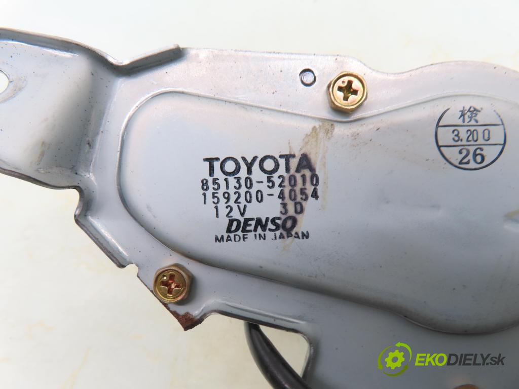 TOYOTA YARIS (_P1_) HB 2002 63,00 1.3 VVTi 86 - 2NZ-FE 1299,00 motorek stěrače ZADNÍ: 8513052010 ; 1592004054