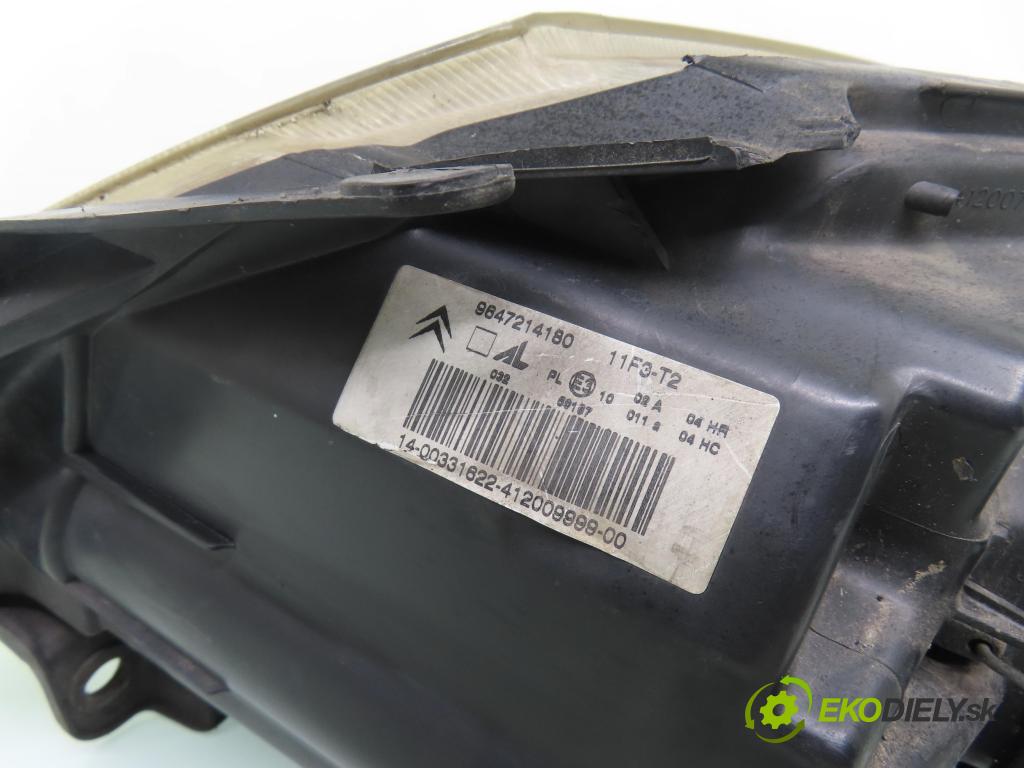 CITROEN C3 I (FC_) HB 2003 54,00 1.4 i - KFV (TU3JP) 1360,00 světlo PP 9647214180