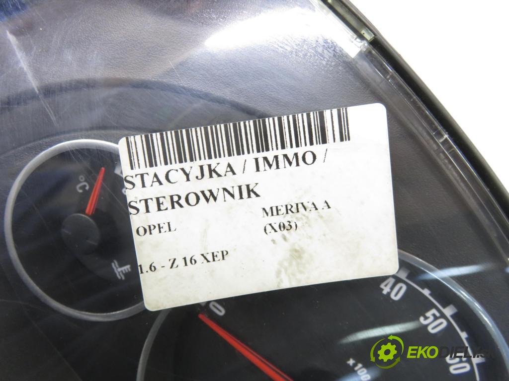 OPEL MERIVA A nadwozie wielkoprzestrzenne (MPV) (X03) MINIVAN 2007 77,00 1.6 16V 105 - Z 16 XEP 1598,00 spínačka / imobilizéra IMMO / řídící jednotka 12249823 ; 13247085 ; 13144390