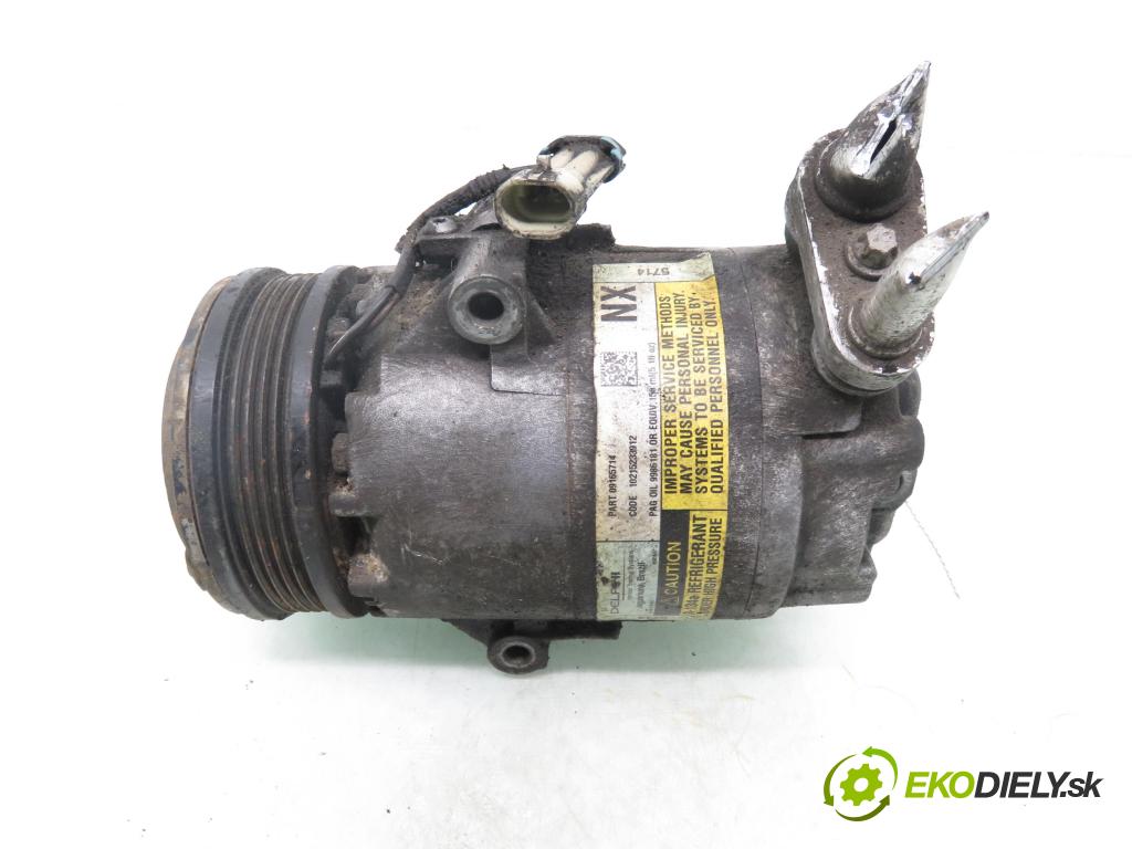 OPEL MERIVA A nadwozie wielkoprzestrzenne (MPV) (X03) HB 2005 66,00 1.4 16V Twinport - Z 14 XEP 1364,00 KOMPRESOR: klimatizace 09165714 ; 9986181 (Kompresor klimatizace)