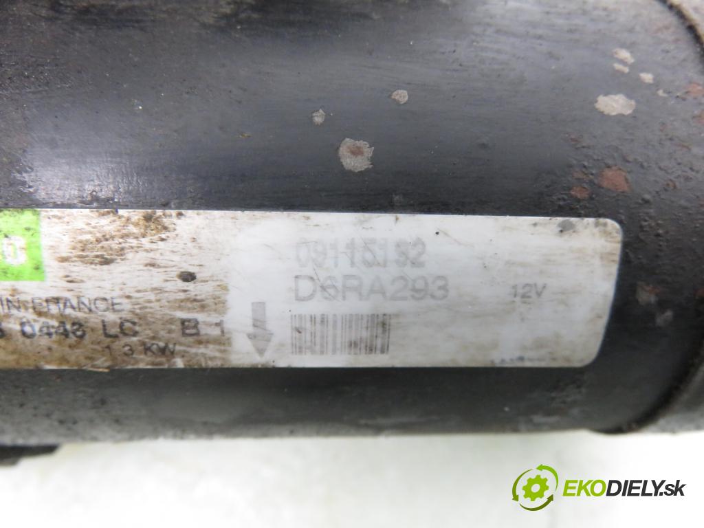 OPEL MERIVA A nadwozie wielkoprzestrzenne (MPV) (X03) HB 2005 66,00 1.4 16V Twinport - Z 14 XEP 1364,00 Štartér 09115192 ; D6RA293 (Štartér)