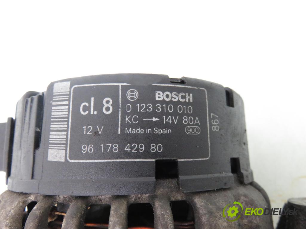 CITROEN XSARA (N1) HB 1998 66,00 1.9 TD - DHY (XUD9TE/Y) 1905,00 Alternátor 0123310010 ; 9617842980 (Alternátor)