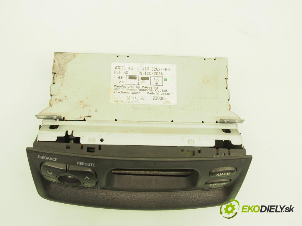 TOYOTA YARIS (_P1_) HB 2002 50,00 1.0 VVT- i 68 - 1SZ-FE 998,00 RADIO Modul 8612052021