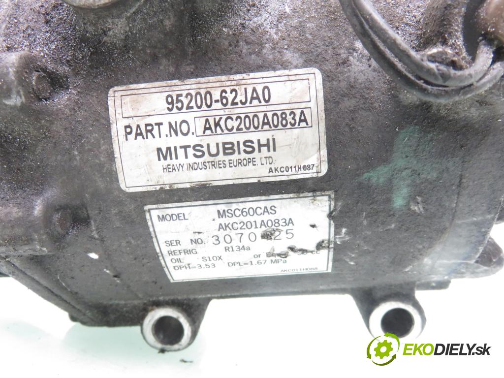 SUZUKI SWIFT III (MZ, EZ) HB 2006 75,00 1.5 (RS 415) - M15A 1490,00 KOMPRESOR: klimatizace 9520062JA0 ; AKC200A083A ; MSC60CAS (Kompresor klimatizace)