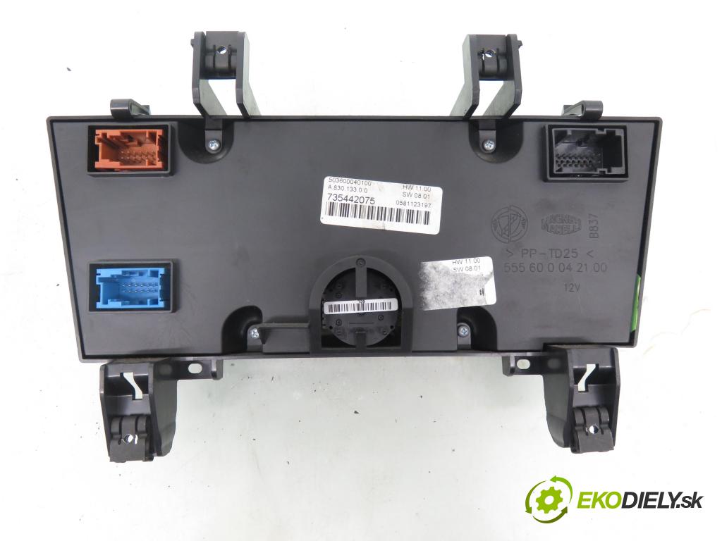 FIAT BRAVO II (198_) HB 2008 88,00 1.9 D Multijet - 192 A8.000 1910,00 Panel topení KLIMATRONIK 735442075 ; 503600040100