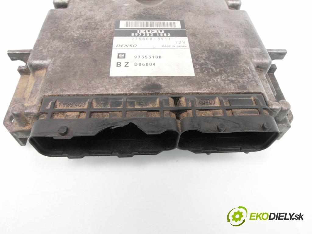 OPEL VECTRA C Kombi (Z02) KOMBI 2006 88,00 1.9 CDTI - Z 19 DT 1910,00 řídící jednotka motora 8973531882 ; 2758003911 ; 973531188
