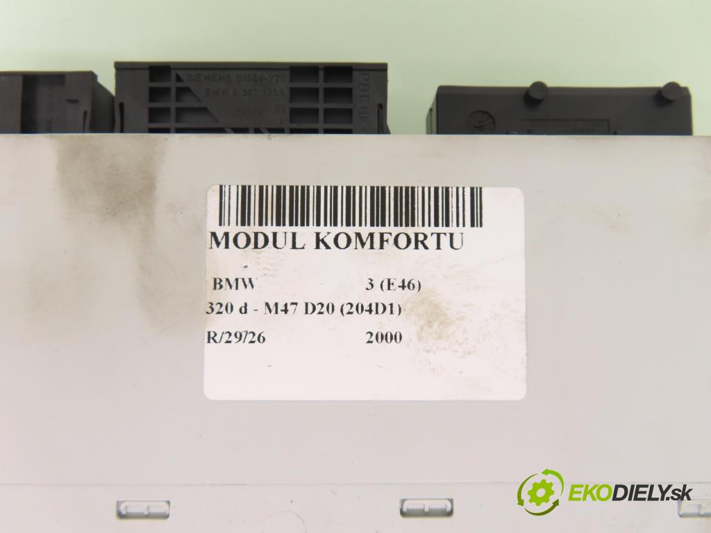 BMW 3 (E46) SEDAN 2000 100,00 320 d 136 - M47 D20 (204D1) 1951,00 MODUL komfortu 613569076629