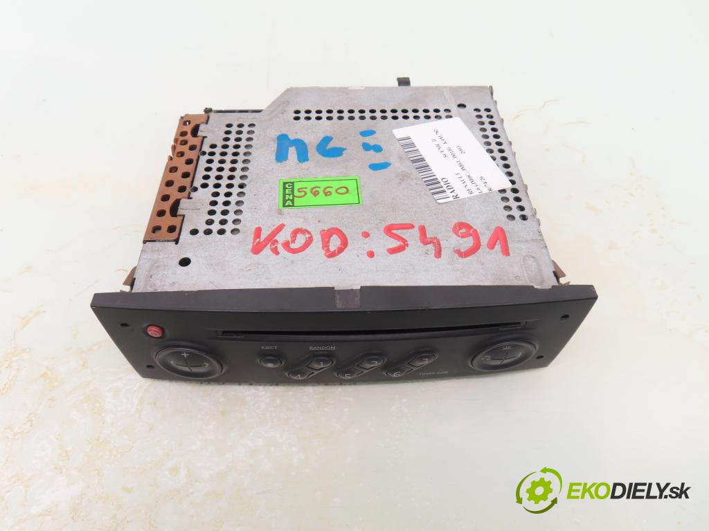 RENAULT SCENIC II (JM0/1_) MINIVAN 2003 83,00 1.6 (JM0C, JM0J, JM1B) - K4M 782 1598,00 RADIO CD 8200256141D ; 8200256141TK710