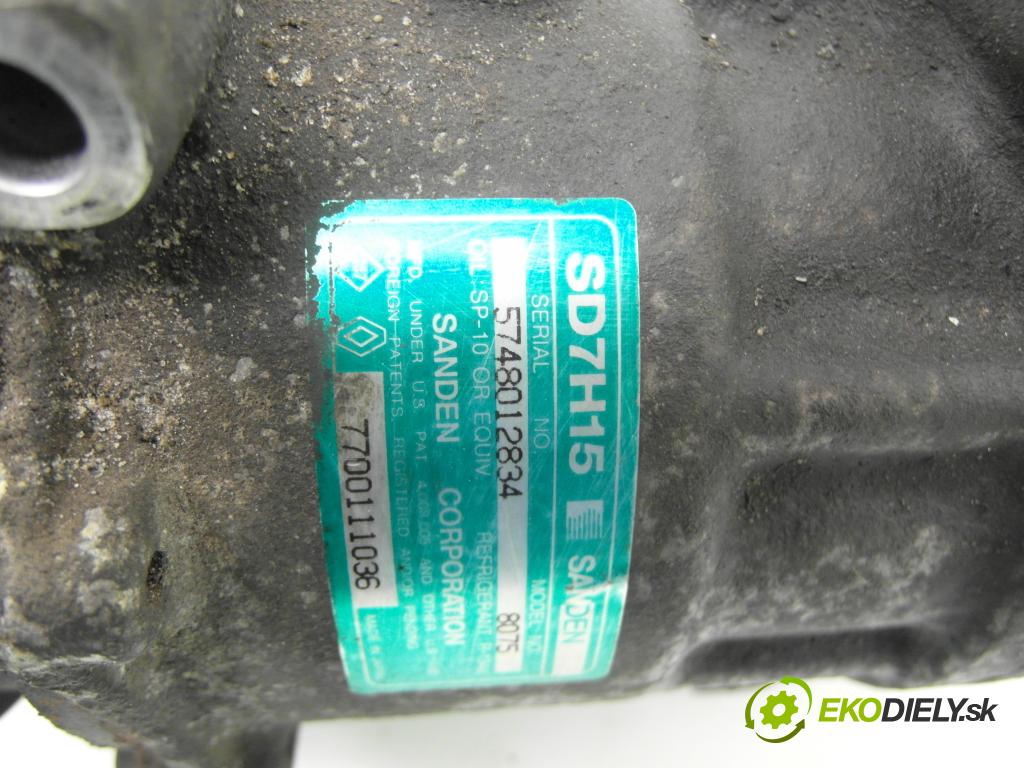 RENAULT LAGUNA I (B56_, 556_) LIFTBACK 1996 79,00 1.6 16V (B568, B561) - K4M 720 1598,00 KOMPRESOR: klimatizácie 7700111036 ; 5748012834 (Kompresor klimatizácie)