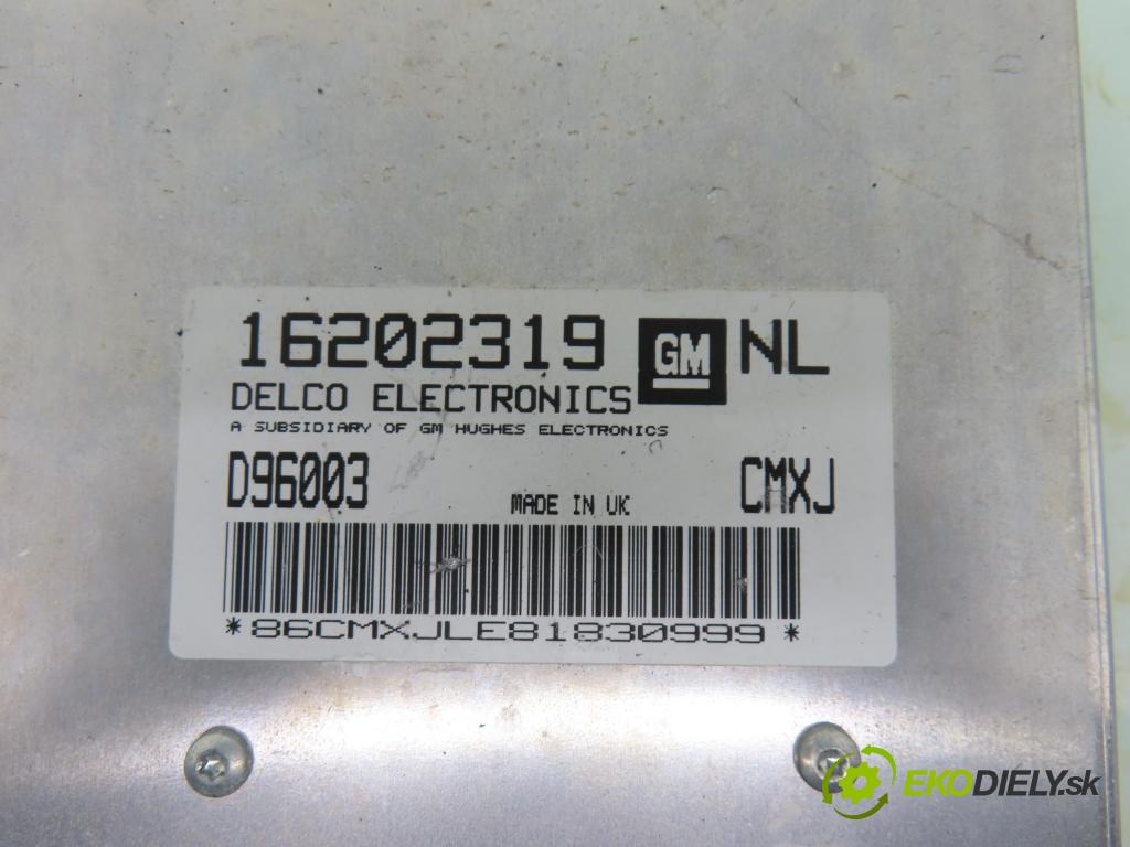 OPEL VECTRA B (J96) SEDAN 1997 74,00 1.6 16V 100 1598,00 spinačka / imobilizéra IMMO / Riadiaca jednotka 16202319 ; 90532624 ; 26037948