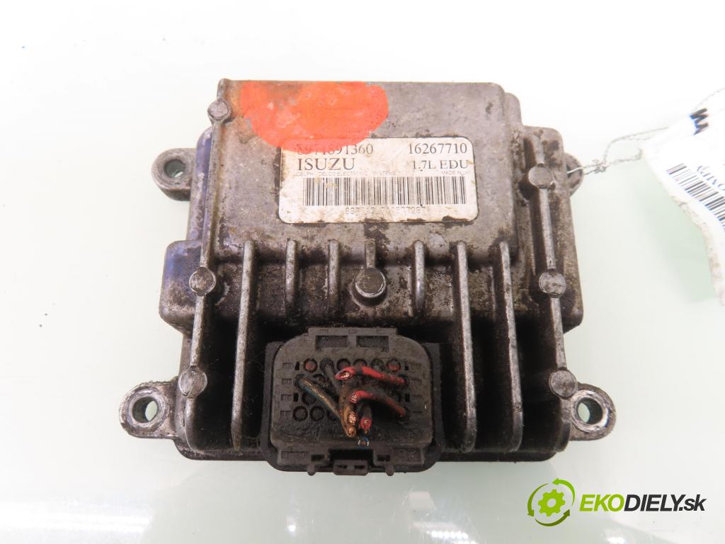 OPEL COMBO C KOMBIVAN 2002 48,00 1.7 DI 16V - Y 17 DTL 1686,00 Riadiaca jednotka pumpy 16267710 ; 8971891360