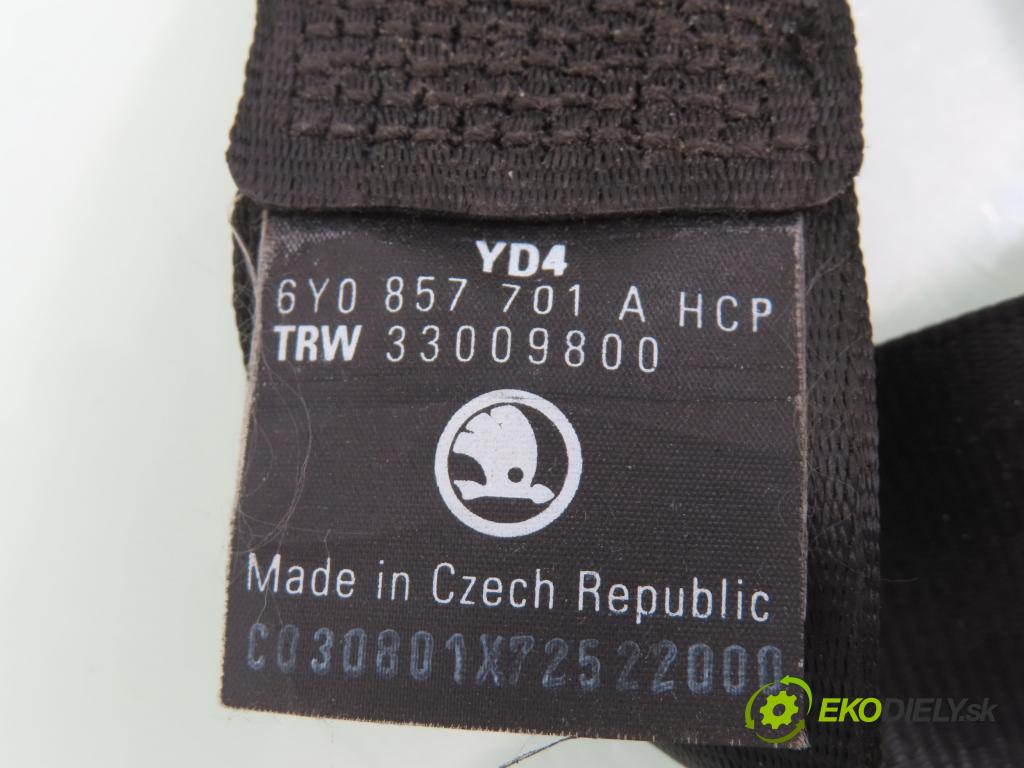 SKODA FABIA I (6Y2) HB 2001 44,00 1.4 MPi 60 - AZE 1397,00 držák BEZPEČNOST LP 6Y0857701A ; 33009800