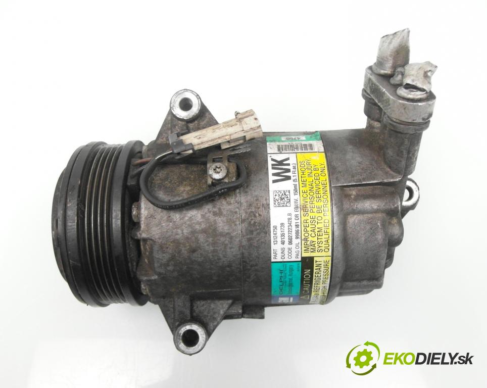 OPEL ZAFIRA A Nadwozie Wielkopojemne (MPV) (T98)  MINIVAN 2001 108,00 2.2 16V - Z 22 SE 2198,00 KOMPRESOR: klimatizácie 13124750 ; 401351739 (Kompresor klimatizácie)