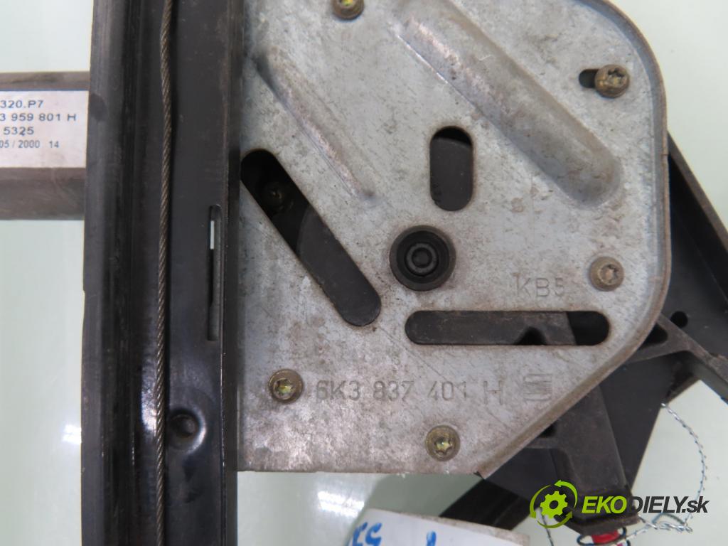 SEAT IBIZA III (6L1) HB 2004 74,00 1.9 TDI - ATD 1896,00 Mechanizmus okien 6K3959801H