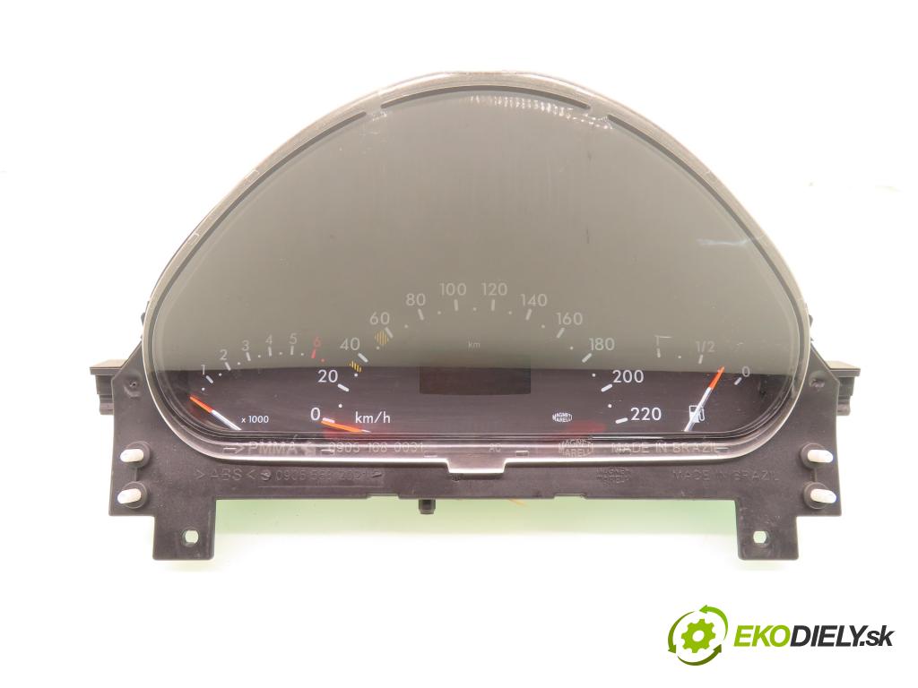 MERCEDES-BENZ KLASA A (W168) HB 2001 75,00 1.6 102 A 160  M 166.960 1598,00 prístrojovka elektrický A1685408811