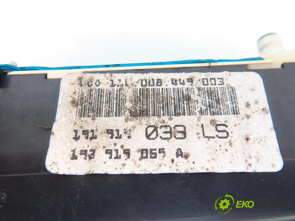 VW GOLF II (19E, 1G1) HB 1990 66,00 1.8 - GU 1781,00 Prístrojovka elektrický 191919033LS ; 191919059A