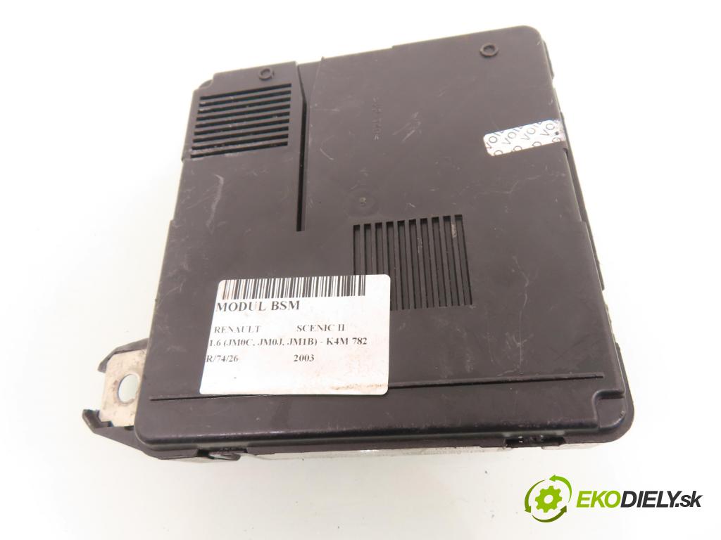 RENAULT SCENIC II (JM0/1_) MINIVAN 2003 83,00 1.6 (JM0C, JM0J, JM1B) - K4M 782 1598,00 MODUL BSI 8200306032B ; S118399200E