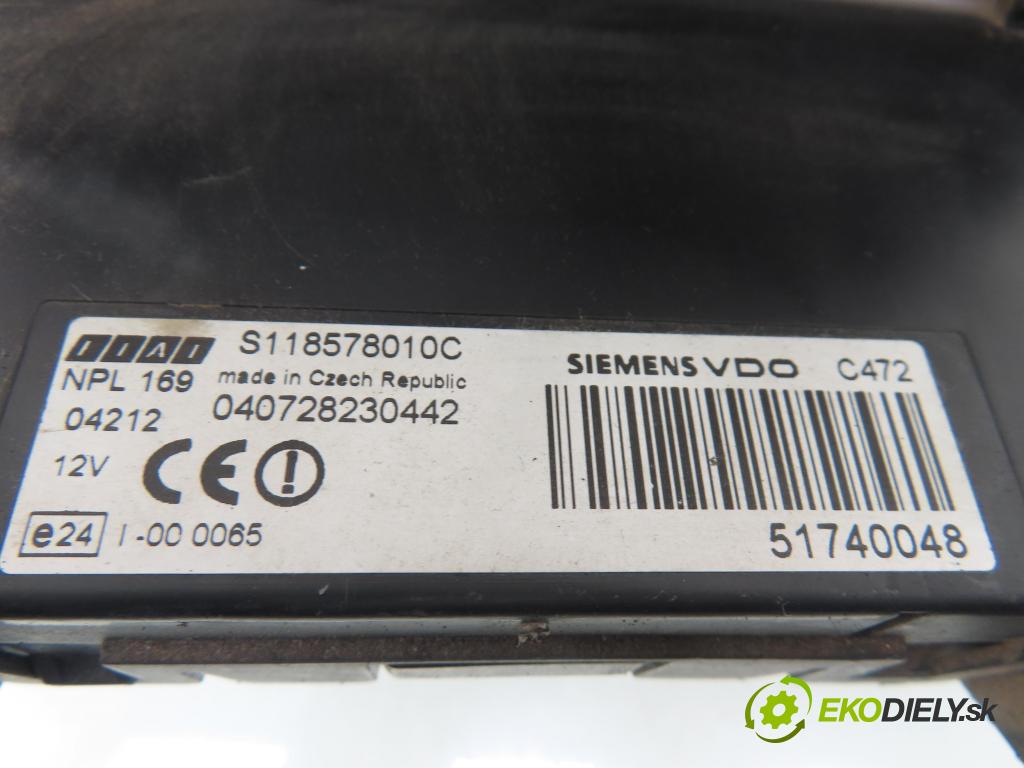 FIAT PANDA (169_) HB 2005 40,00 1.1 54 - 187 A1.000 1108,00 spinačka / imobilizéra IMMO / Riadiaca jednotka 55196259 ; 51740048 ; 00468453610