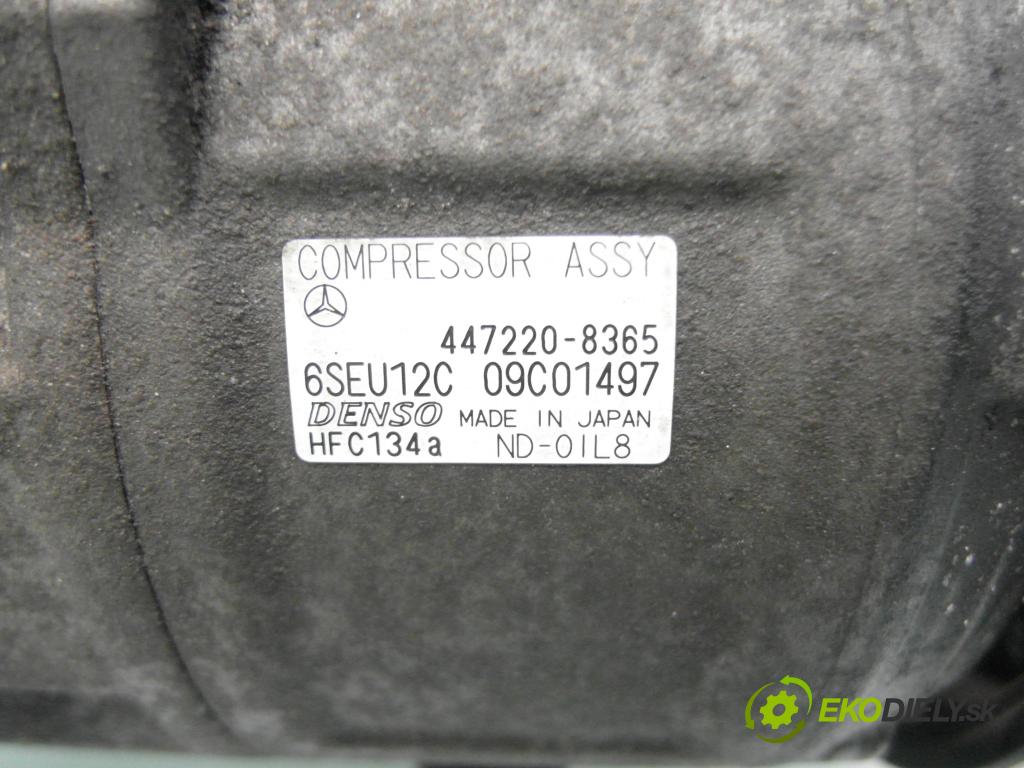 MERCEDES-BENZ KLASA A (W168) HB 1999 75,00 1.6 102 A 160  M 166.960 1598,00 KOMPRESOR: klimatizácie 4472208365 ; A0002307911 (Kompresor klimatizácie)