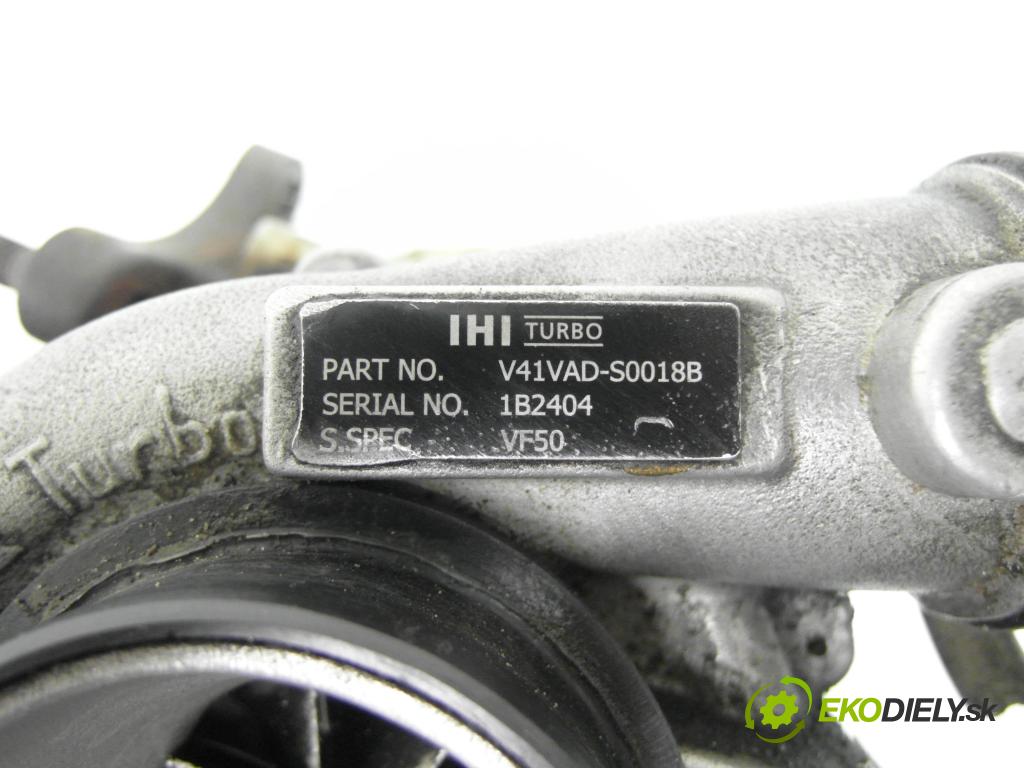 SUBARU OUTBACK (BL, BP) KOMBI 2008 110,00 2.0 D AWD - EE20Z 1998,00 RYCHLONABÍJEČKA: V41VADS0018B (Kompletní turbodmychadlo)