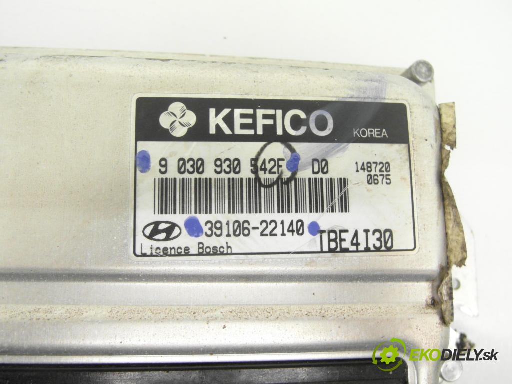 HYUNDAI GETZ (TB) HB 2002 60,00 1.3 12V 82 - G4EA 1341,00 řídící jednotka motora 9030930542F ; 3910622140